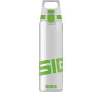 Sigg Total Clear ONE Green Botella cantimplora (0.75 L), botella hermética sin sustancias nocivas, botella resistente y ligera de plástico tritán