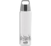Sigg Total Clear ONE MyPlanet Anthracite Botella cantimplora (0.75 L), botella hermética sin BPA, fuerte botella de plástico tritán con filtro para frutas