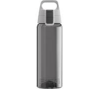 SIGG Total Color Anthracite Botella cantimplora (0.6 L), botella hermética sin sustancias nocivas, botella resistente y ligera de plástico tritán