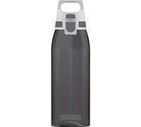 SIGG Total Color Anthracite Botella cantimplora (1 L), botella hermética sin sustancias nocivas, botella resistente y ligera de plástico tritán
