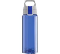 Sigg Total Color Blue Botella cantimplora (0.6 L), botella hermética sin sustancias nocivas, botella resistente y ligera de plástico tritán