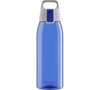 SIGG Total Color Blue Botella cantimplora (1 L), botella hermética sin sustancias nocivas, botella resistente y ligera de plástico tritán