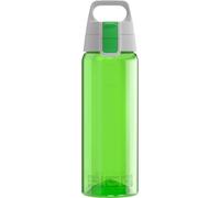Sigg Total Color Green Botella cantimplora (0.6 L), botella hermética sin sustancias nocivas, botella resistente y ligera de plástico tritán
