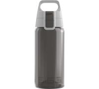 Sigg VIVA ONE Anthracite Cantimplora infantil (0.5 L), botella transparente sin sustancias nocivas y con tapa hermética, cantimplora para niños para usar con una mano