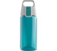 SIGG VIVA ONE Aqua Cantimplora infantil (0.5 L), botella transparente sin sustancias nocivas y con tapa hermética, cantimplora para niños para usar con una mano