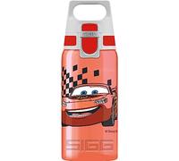 SIGG VIVA ONE Cars Cantimplora infantil (0.5 L), botella transparente sin sustancias nocivas y con tapa hermética, cantimplora para niños para usar con una mano