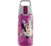 Sigg VIVA ONE Disney Junior Minnie Mouse Cantimplora infantil (0.5 L), botella transparente sin sustancias nocivas y con tapa hermética, cantimplora para niños para usar con una mano