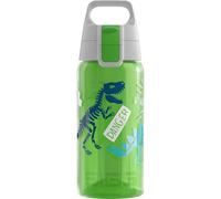 Sigg VIVA ONE Jurassica Cantimplora infantil (0.5 L), botella transparente sin sustancias nocivas y con tapa hermética, cantimplora para niños para usar con una mano