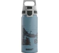 Sigg WMB One Brave Eagle Botella cantimplora para niños (0.6 L), Botella con Tapa hermética sin sustancias nocivas, Botella de Aluminio Ligera