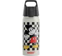 Sigg WMB ONE Disney Mickey Mouse Blanco Cantimplora infantil (0.6 L), cantimplora hermética sin sustancias nocivas, botella de aluminio ligera fabricada en Suiza