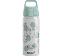 Sigg WMB ONE Disney Simba y Nala Blanco Cantimplora infantil (0.6 L), cantimplora hermética sin sustancias nocivas, botella de aluminio ligera fabricada en Suiza