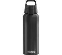 SIGG WMB ONE Negro Botella cantimplora (1.0 L), botella hermética sin sustancias nocivas, botella de aluminio ligera fabricada en Suiza