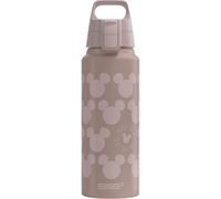 Sigg WMB ONE Pathfinder Disney Mickey Mouse Pattern Botella cantimplora (1.0 L), botella hermética sin sustancias nocivas, botella de aluminio ligera fabricada en Suiza