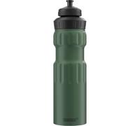 Sigg WMB Sports Leaf Green Touch Cantimplora deportiva (0.75 L), botella metálica hermética sin sustancias nocivas, botella de aluminio ligera