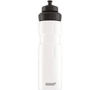 SIGG WMB Sports White Touch Cantimplora deportiva (0.75 L), botella metálica hermética sin sustancias nocivas, botella de aluminio ligera