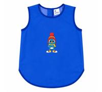 siggi Delantal de pintura para niños y niñas, impermeable plastificado, talla única, manga larga o sin mangas, para guardería, escuela de infancia y casa, para pintura y actividades creativas, Bluette
