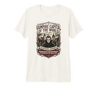 Sighisoara, Rumania - Capital Mundial de Vampiros - Vintage Camiseta Premium