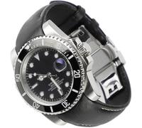 Sight Focus Correa de reloj de cuero retro de 20 mm con extremo curvo para Rolex Submariner de 40 mm, Daytona 40 m, GMT-Master 40 mm, Yacht-Master 40 mm, Explorer I, correa de reloj de cuero fresado