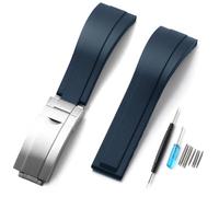 Sight Focus Correa de reloj de goma de 20 mm, 21 mm, 22 mm, para Rolex Cosmograph Daytona, Submariner, Yacht-Master, GMT-Master, Sea Dweller, Sky Dweller, Air-King, Datejust, Day-Date, Explorer