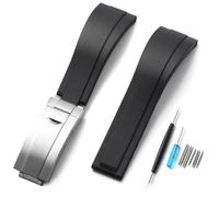 Sight Focus - Correa de reloj de goma para Rolex Cosmograph Daytona, Submariner, Yacht-Master, GMT-Master, Sea Dweller, Sky Dweller, Air-King, Datejust, Day-Date, Explorer, 20 mm, 21 mm, 22 mm, 21mm