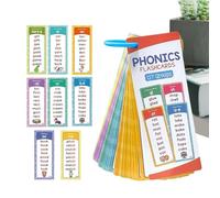Sight Words Cards, Phonics Games for Daycare and with Travel, Durable Paper Card with Storage Ring Feature, Sight Words Reading Cards Kids Preschool Classroom Homeschool Playroom 60 Count 183g