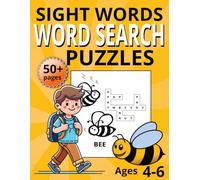 Sight Words Word Search Puzzles For Kids Ages 4-6: 50 Simple, Bold, Large Print Puzzles | Search and Find 200 Reading Words for Pre-K, Kindergarten, ... Learners Activity Book (Gift Idea for Kids)