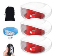 Sightgaze Automatic Cord Reel, 2026 Retractable Recovery Cord Reel with Storage Bag for USB Cables, Headphone Cable, Data Charging Cable (3PCS-White)