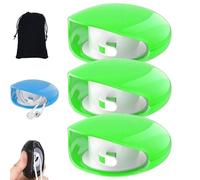 Sightgaze Automatic Cord Reel, 2026 Retractable Recovery Cord Reel with Storage Bag for USB Cables, Headphone Cable, Data Charging Cable (3PCS-Green)