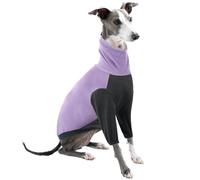 Sighthound - Pijama Whippet de forro polar cálido para perro, chaqueta de galgo italiano (morado, M)