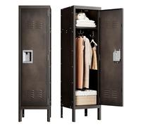 Sightlife Armario de Metal con 1 Puerta con Cerradura, armarios Multiusos para empleados, armarios de Almacenamiento para Escuela, Gimnasio, casa, Oficina, Salas de Descanso
