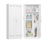 Sightlife Armario Limpieza, Armario escobero Interior,armarios escobero de Resina, Jardin Exterior,lavandería, 70 x 30 x 168 cm