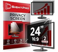 SightPro 24 pulgadas 16:9 [2 unidades] filtro de pantalla de privacidad para computadora para monitor, escudo de privacidad y protector antirreflejos