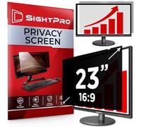 SightPro Filtro de pantalla de privacidad de computadora 16:9 de 23 pulgadas para monitor - Escudo de privacidad y protector antirreflejos
