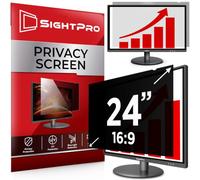 SightPro Filtro de pantalla de privacidad de computadora de 24 pulgadas 16:9 para monitor, escudo de privacidad y protector antirreflejos