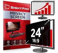 SightPro Filtro de pantalla de privacidad de computadora de 24 pulgadas 16:9 para monitor, escudo de privacidad y protector antirreflejos