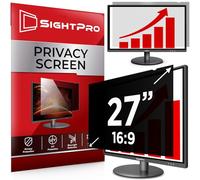 SightPro Filtro de pantalla de privacidad de computadora de 27 pulgadas 16:9 para monitor, escudo de privacidad y protector antirreflejos