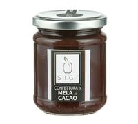SIGI Azienda Agricola Mermelada de manzana con cacao | Sin colorantes, conservantes, aditivos | 100% artesanal y natural | Hecho a mano, fabricado en Italia | Tarro de 110 g.
