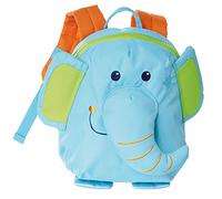 sigikid 24220 niño y niña, Mochila, Azul Cielo/Verde, Talla única, Elefante