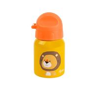 Sigikid 25115 Botella infantil con diseño de león bosque, accesorios recomendados a partir de 3 años, color amarillo, 250 ml
