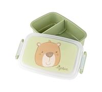 Sigikid 25370 Fiambrera con diseño de oso, con divisor, sin BPA, segura, ligera, recomendada para niños a partir de 1 año
