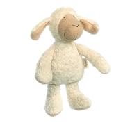 Sigikid 39523 Green - Peluche de Oveja/Blanco, 11 x 10 x 27 cm | Pure Organic Collection - Juguete natural hecho de 100% algodón orgánico (kbA) y relleno de lana virgen