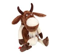 Sigikid 42830 - Peluche de Cabra Borty Boss, Country Crunchy, Personaje de Peluche para coleccionar, Jugar, abrazar, para niños a Partir de 12 Meses, Color marrón-Blanco/Cabra, 32 cm