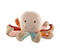 Sigikid 43232 Patchwork - Peluche Multicolor y Pulpo | Peluche de patchwork, colorido, único y adorable, compañero y juguete para bebés y niños