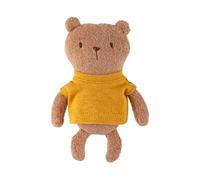 Sigikid - 52904 Mister O'Lui Mini - Peluche con capucha (16 cm), color amarillo
