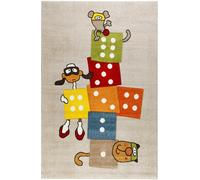 SIGIKID Alfombra para los niños, con juego de rayuela y animales 80x150