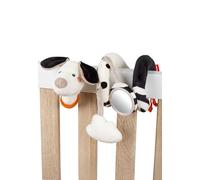 sigikid Dotson Dálmata en espiral activa, juguete para bebé con contraste blanco y negro, juguete para colgar sonajero y espejo, regalo para bebés desde el nacimiento