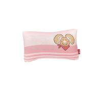 sigikid DubbiDuu 39596 - Cojín de Punto para Jugar y Decorar en la habitación de los niños, Funda de 100% algodón con Cremallera, para bebés y niños, Color Rosa, 35 x 20 x 10 cm