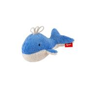 Sigikid Greifling Ballena Sigibaby - Juguete para bebé para agarrar, descubrir y jugar con chirrido, juguete de peluche, regalo para bebés desde el nacimiento