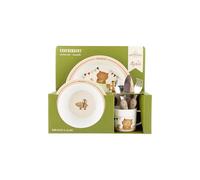 SIGIKID Mister O'Lui 52919 - Juego de vajilla infantil (6 piezas, con plato, taza, cuenco, cuchara, tenedor, cuchillo)