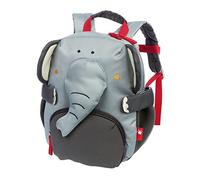 Sigikid Mochila infantil: resistente, ligera, apta para niños, para Kita, cuna, excursiones, ocio, para niños de 2 a 5 años, 5,2 l, Gris/Elefante, 29x26x13 cm, Moderno